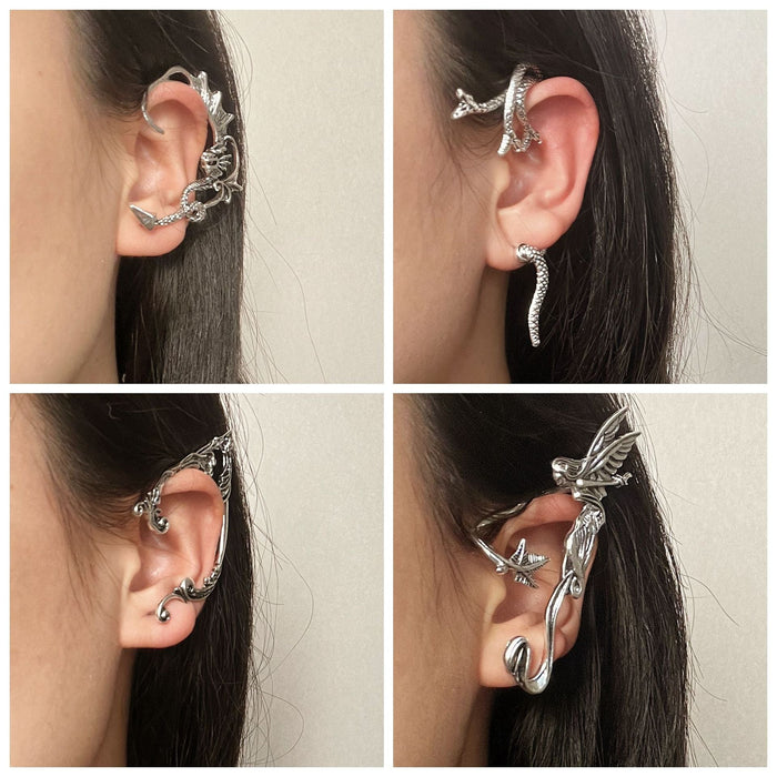Wholesale vintage genie wing geometric alloy stud earrings JDC-ES-ManY005 Earrings 满溢 Wholesale Jewelry JoyasDeChina Joyas De China