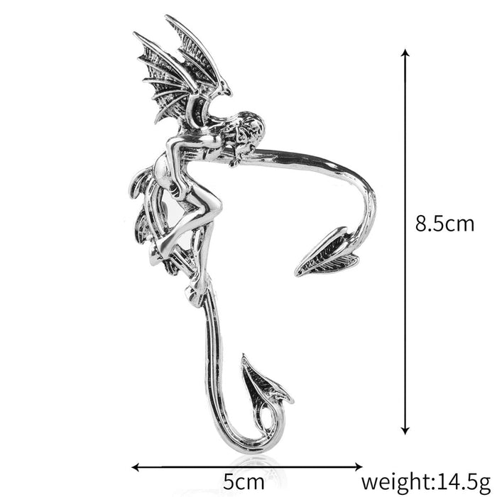 Wholesale vintage genie wing geometric alloy stud earrings JDC-ES-ManY005 Earrings 满溢 8 Wholesale Jewelry JoyasDeChina Joyas De China
