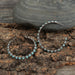 Wholesale vintage geometric large circle inlaid turquoise lace earrings JDC-ES-saip029 Earrings 赛蒲 Wholesale Jewelry JoyasDeChina Joyas De China