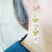 Wholesale vintage green orchid flower alloy earrings JDC-ES-HZQ008 Earrings 青之荷 Wholesale Jewelry JoyasDeChina Joyas De China