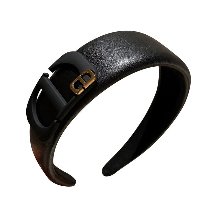 Wholesale vintage leather letter hair band (F)JDC-HD-BaoY003 Headband 宝钰 Wholesale Jewelry JoyasDeChina Joyas De China