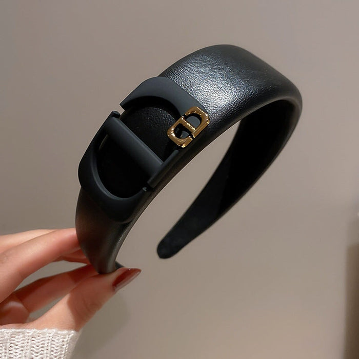 Wholesale vintage leather letter hair band (F)JDC-HD-BaoY003 Headband 宝钰 Wholesale Jewelry JoyasDeChina Joyas De China