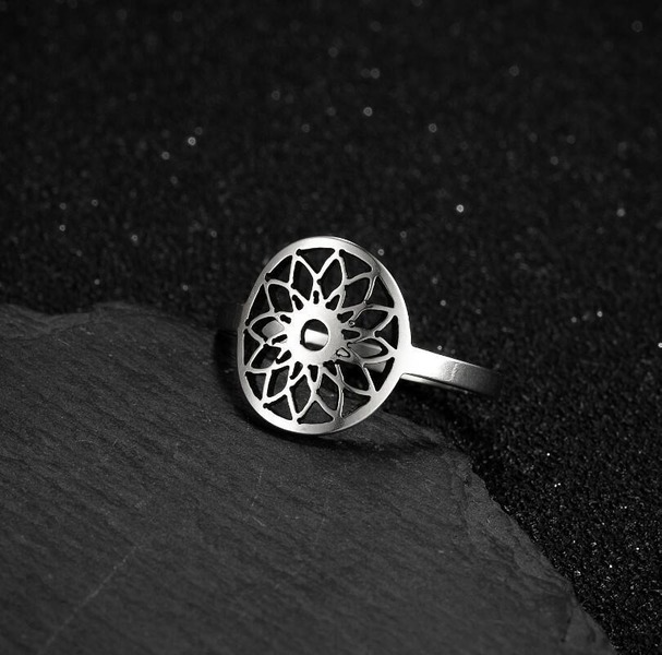 Bulk Jewelry Wholesale vintage mandala ring JDC-RS-S004 Wholesale factory from China YIWU China