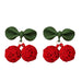 Wholesale vintage red geometric bow New Year's love cherry stud alloy earrings JDC-ES-HZQ001 Earrings 青之荷 Wholesale Jewelry JoyasDeChina Joyas De China