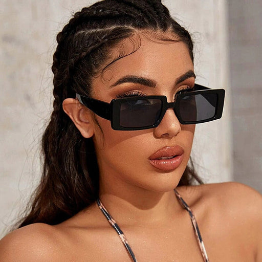 Wholesale vintage square transparent color sunglasses JDC-SG-BaiL003 Sun Glasses 佰銮 Wholesale Jewelry JoyasDeChina Joyas De China
