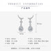 Wholesale vintage tassel yellow diamond water drop moon plated silver earrings JDC-ES-BZ016 Earrings 标志 Wholesale Jewelry JoyasDeChina Joyas De China