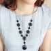 Wholesale Vintage Turquoise Alloy Sweater Chain Necklace JDC-NE-YF208 Necklaces 友菲 Wholesale Jewelry JoyasDeChina Joyas De China