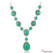 Wholesale Vintage Turquoise Alloy Sweater Chain Necklace JDC-NE-YF208 Necklaces 友菲 Wholesale Jewelry JoyasDeChina Joyas De China