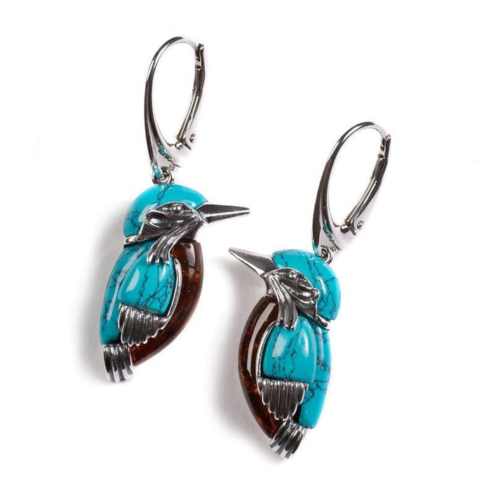 Wholesale vintage turquoise bird earrings JDC-ES-saip031 Earrings 赛蒲 1 Wholesale Jewelry JoyasDeChina Joyas De China