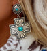 Wholesale vintage western turquoise engraved metal earrings JDC-ES-saip034 Earrings 赛蒲 Wholesale Jewelry JoyasDeChina Joyas De China