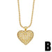 Wholesale Vintage zircon Love Necklace JDC-NE-AS567 Necklaces 翱昇 B SHI Wholesale Jewelry JoyasDeChina Joyas De China