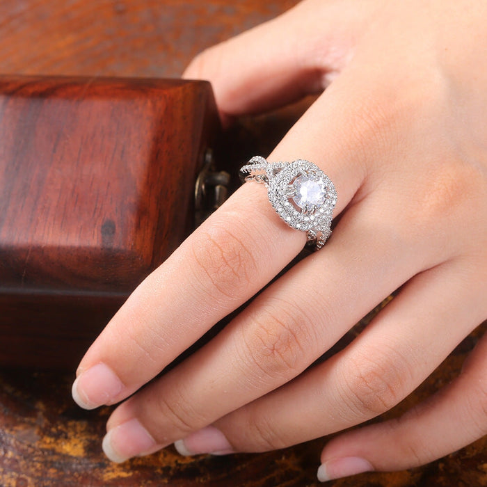 Wholesale Vintage Zircon Ring JDC-RS-Caos001 Rings 曹适 Wholesale Jewelry JoyasDeChina Joyas De China