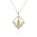 Wholesale Virgin Mary copper plated micro-zircon gold necklace JDC-NE-AG141 Necklaces 澳古 1 Wholesale Jewelry JoyasDeChina Joyas De China