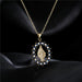 Wholesale Virgin Mary copper plated micro-zircon gold necklace JDC-NE-AG141 Necklaces 澳古 Wholesale Jewelry JoyasDeChina Joyas De China