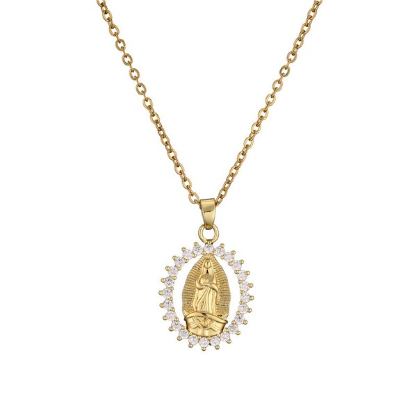 Bulk Jewelry Wholesale Virgin Mary necklace JDC-ag104 Wholesale factory from China YIWU China