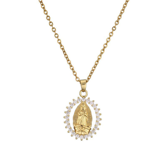 Bulk Jewelry Wholesale Virgin Mary necklace JDC-ag104 Wholesale factory from China YIWU China