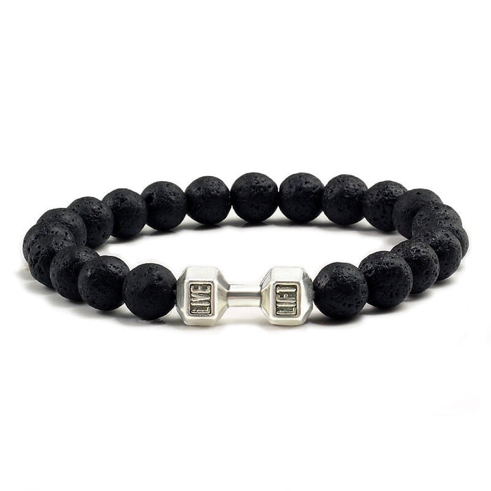Wholesale volcanic dumbbell bracelet JDC-BT-JiuJ004 Bracelet 九江 1 Wholesale Jewelry JoyasDeChina Joyas De China