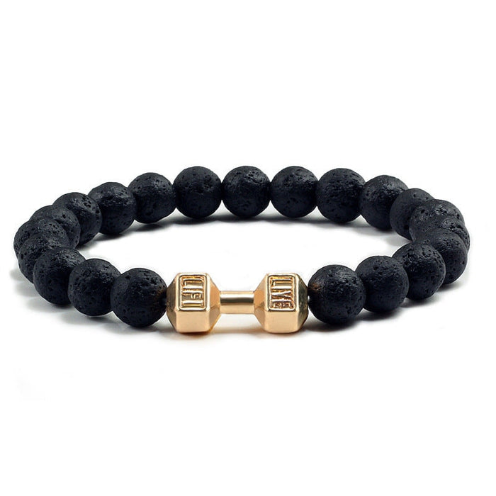 Wholesale volcanic dumbbell bracelet JDC-BT-JiuJ004 Bracelet 九江 2 Wholesale Jewelry JoyasDeChina Joyas De China