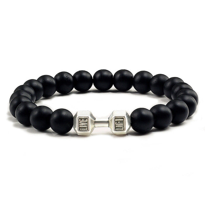 Wholesale volcanic dumbbell bracelet JDC-BT-JiuJ004 Bracelet 九江 4 Wholesale Jewelry JoyasDeChina Joyas De China