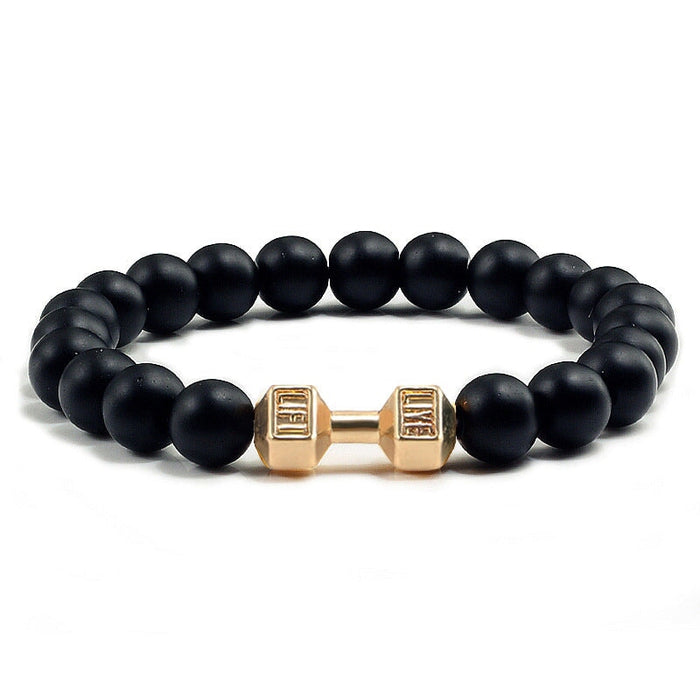 Wholesale volcanic dumbbell bracelet JDC-BT-JiuJ004 Bracelet 九江 5 Wholesale Jewelry JoyasDeChina Joyas De China
