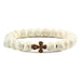 Wholesale Volcanic Frosted Stone Natural Stone Cross Beaded Bracelet JDC-BT-JiuJ014 Bracelet 九江 songshijin Wholesale Jewelry JoyasDeChina Joyas De China