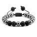 Wholesale Volcanic Lava Stone Beaded Braided Bracelet JDC-BT-JiuJ024 Bracelet 九江 Wholesale Jewelry JoyasDeChina Joyas De China
