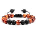 Wholesale Volcanic Lava Stone Beaded Braided Bracelet JDC-BT-JiuJ024 Bracelet 九江 Wholesale Jewelry JoyasDeChina Joyas De China