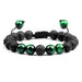 Wholesale Volcanic Lava Stone Beaded Braided Bracelet JDC-BT-JiuJ024 Bracelet 九江 huoshan lvcaihu Wholesale Jewelry JoyasDeChina Joyas De China
