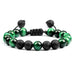 Wholesale Volcanic Lava Stone Beaded Braided Bracelet JDC-BT-JiuJ024 Bracelet 九江 lvcaihu Wholesale Jewelry JoyasDeChina Joyas De China
