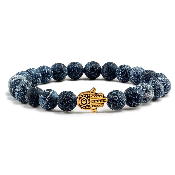 Wholesale Volcanic Stone Beaded Bracelet JDC-BT-JiuJ026 Bracelet 九江 heifenghua jin Wholesale Jewelry JoyasDeChina Joyas De China