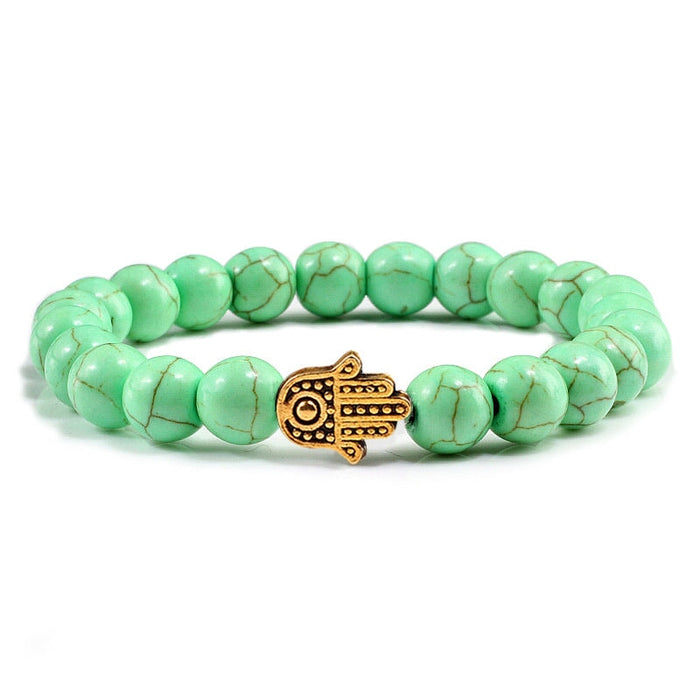 Wholesale Volcanic Stone Beaded Bracelet JDC-BT-JiuJ026 Bracelet 九江 pingguolv jin Wholesale Jewelry JoyasDeChina Joyas De China