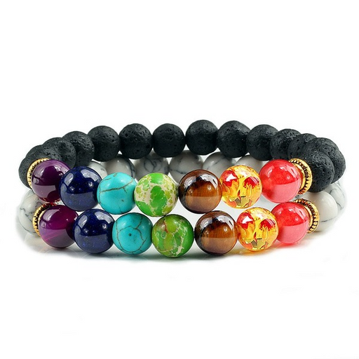 Wholesale volcanic stone colorful Bracelet JDC-BT-JiuJ010 Bracelet 九江 Wholesale Jewelry JoyasDeChina Joyas De China