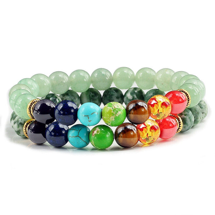 Wholesale volcanic stone colorful Bracelet JDC-BT-JiuJ010 Bracelet 九江 # 8 Wholesale Jewelry JoyasDeChina Joyas De China