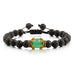 Wholesale Volcanic Stone Natural Stone Crown Beaded Bracelet JDC-BT-JiuJ011 Bracelet 九江 Wholesale Jewelry JoyasDeChina Joyas De China