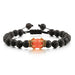 Wholesale Volcanic Stone Natural Stone Crown Beaded Bracelet JDC-BT-JiuJ011 Bracelet 九江 Wholesale Jewelry JoyasDeChina Joyas De China