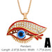 Bulk Jewelry Wholesale water drill long eyelash devil's eye necklace  JDC-as007 Wholesale factory from China YIWU China