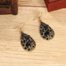 Wholesale water drop gemstones set with diamonds ethnic wind earrings JDC-ES-daiq024 Earrings 黛茜 DC1677-5 Wholesale Jewelry JoyasDeChina Joyas De China