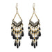 Wholesale water drop long scalloped tassel earrings JDC-ES-daiq016 Earrings 黛茜 1 Wholesale Jewelry JoyasDeChina Joyas De China