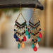 Wholesale water drop long scalloped tassel earrings JDC-ES-daiq016 Earrings 黛茜 3 Wholesale Jewelry JoyasDeChina Joyas De China