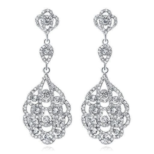 Wholesale water drop type long alloy earrings JDC-ES-GSDB047 Earrings 丹比华比 Wholesale Jewelry JoyasDeChina Joyas De China