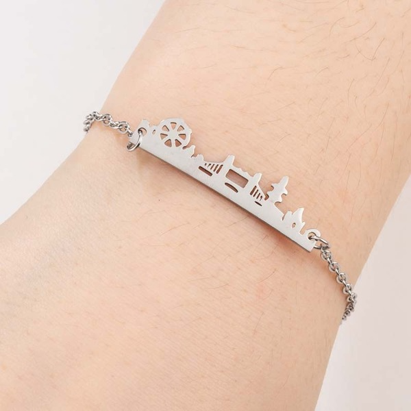 Bulk Jewelry Wholesale water tanker London Bridge bracelet JDC-ST-L064 Wholesale factory from China YIWU China