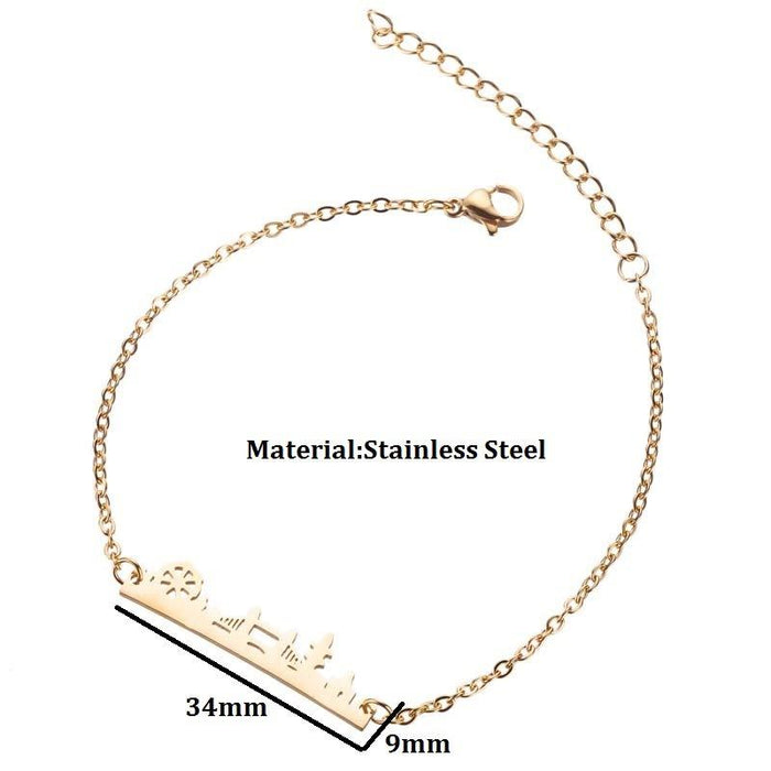 Bulk Jewelry Wholesale water tanker London Bridge bracelet JDC-ST-L064 Wholesale factory from China YIWU China