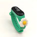 Wholesale Waterproof Kids LED Electronic Plastic Sports Watch（F）JDC-WH-Jinj003 Watch 金嘉 mint green daisy Wholesale Jewelry JoyasDeChina Joyas De China