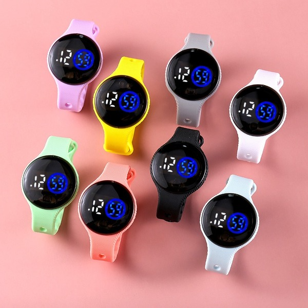 Wholesale Waterproof TPE Strap PC Mirror ABS Buckle Kids Touch Electronic Watch JDC-WH-Jinj013 Watch 金嘉 Wholesale Jewelry JoyasDeChina Joyas De China