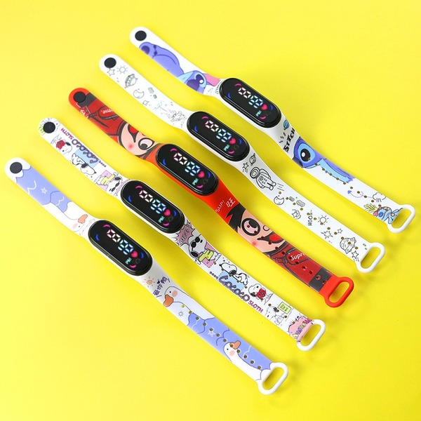 Wholesale Waterproof TPE Strap PC Mirror ABS Buckle Kids Touch Electronic Watch（F）JDC-WH-Jinj009 Watch 金嘉 Wholesale Jewelry JoyasDeChina Joyas De China