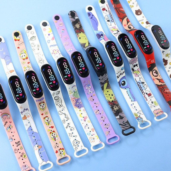 Wholesale Waterproof TPE Strap PC Mirror ABS Buckle Kids Touch Electronic Watch（F）JDC-WH-Jinj009 Watch 金嘉 Wholesale Jewelry JoyasDeChina Joyas De China