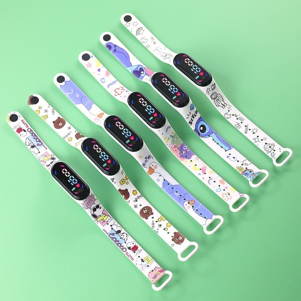 Wholesale Waterproof TPE Strap PC Mirror ABS Buckle Kids Touch Electronic Watch（F）JDC-WH-Jinj009 Watch 金嘉 Wholesale Jewelry JoyasDeChina Joyas De China