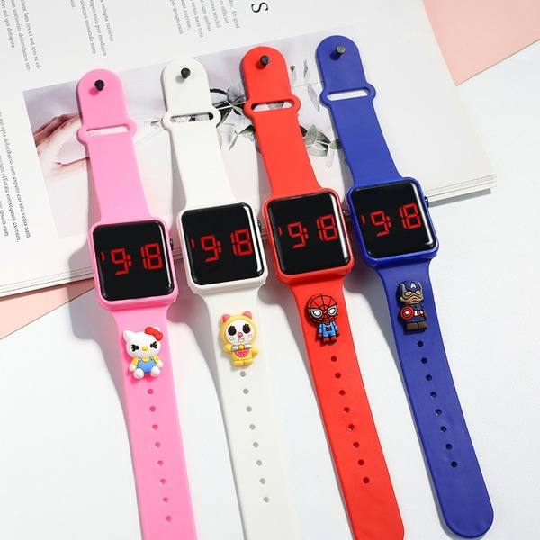 Wholesale Waterproof TPE Strap PC Mirror ABS Buckle Kids Touch Electronic Watch（F）JDC-WH-Jinj010 Watch 金嘉 Wholesale Jewelry JoyasDeChina Joyas De China