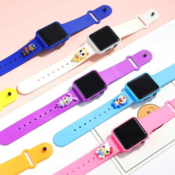 Wholesale Waterproof TPE Strap PC Mirror ABS Buckle Kids Touch Electronic Watch（F）JDC-WH-Jinj010 Watch 金嘉 Wholesale Jewelry JoyasDeChina Joyas De China