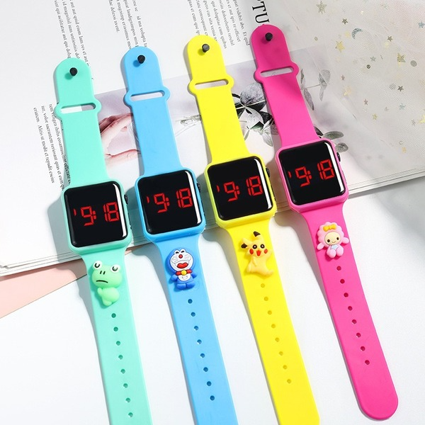 Wholesale Waterproof TPE Strap PC Mirror ABS Buckle Kids Touch Electronic Watch（F）JDC-WH-Jinj010 Watch 金嘉 Wholesale Jewelry JoyasDeChina Joyas De China